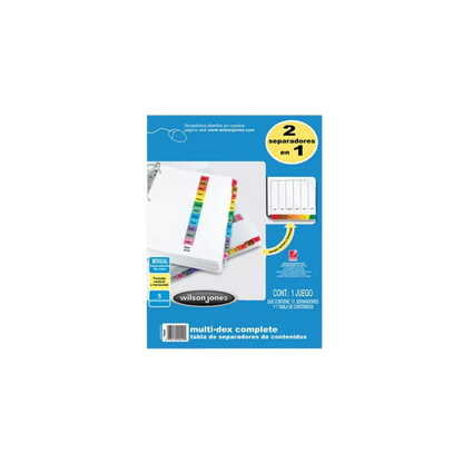 SEPARADOR WILSON JONES CON DIVISIÓN MENSUAL P0449