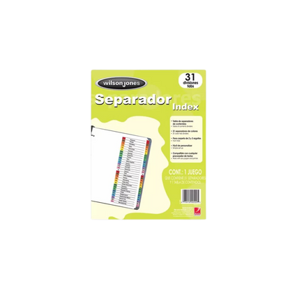 SEPARADOR WILSON JONES P1366 CON 31 DIVISIONES P1366