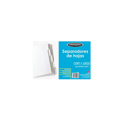 SEPARADOR WILSON JONES CON 5 DIVISIONES P2188