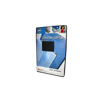 CUBIERTAS GBC GBPLAK P3549 TAMAÑO OFICIO 1 PAQUETE CON 50 PIEZAS P3549