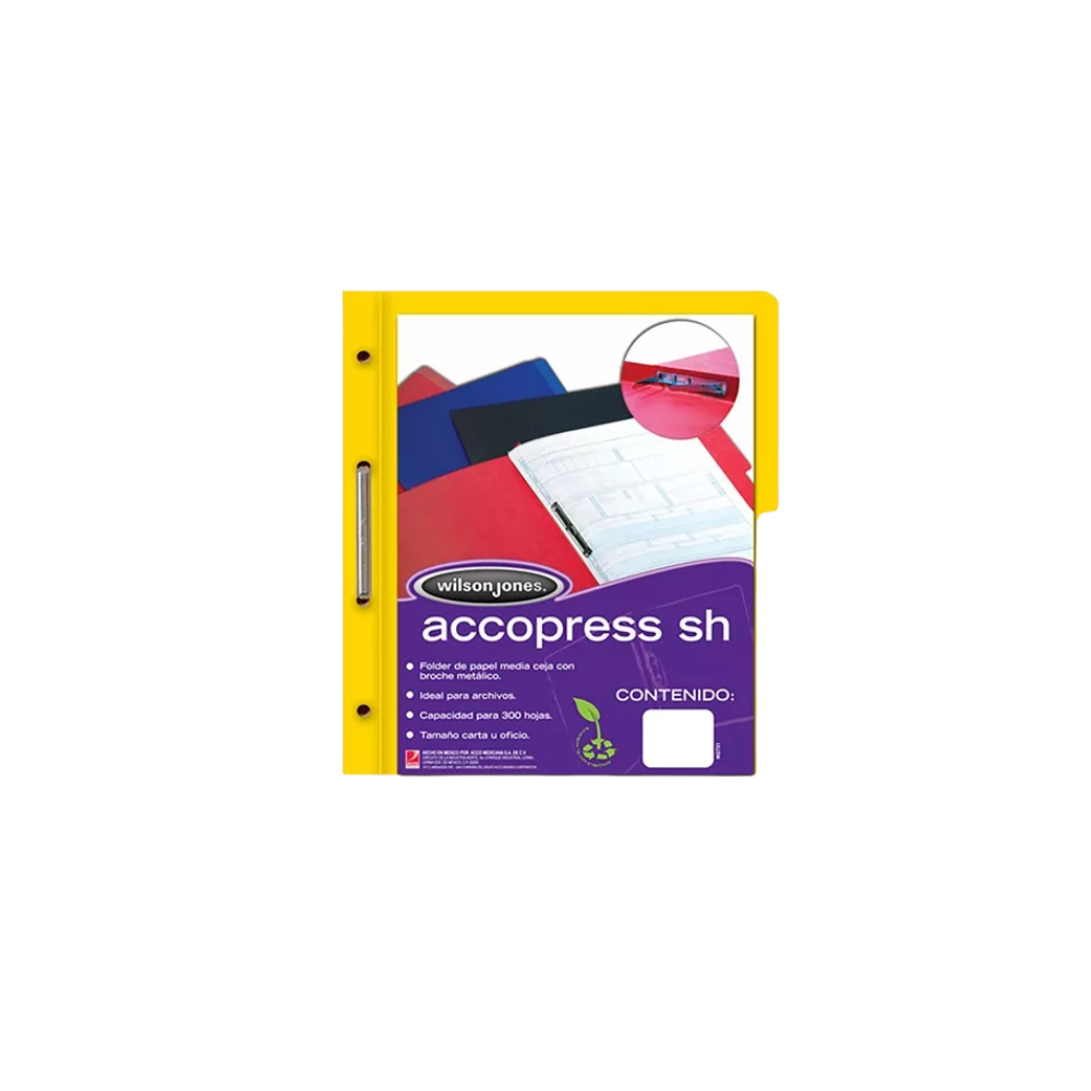 FOLDER WILSON JONES TAMAÑO CARTA 1 PAQUETE CON 10 PIEZAS P4552