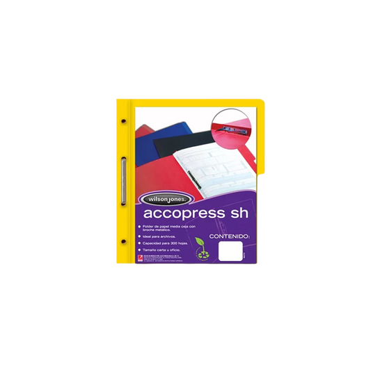 FOLDER WILSON JONES TAMAÑO CARTA 1 PAQUETE CON 10 PIEZAS P4552