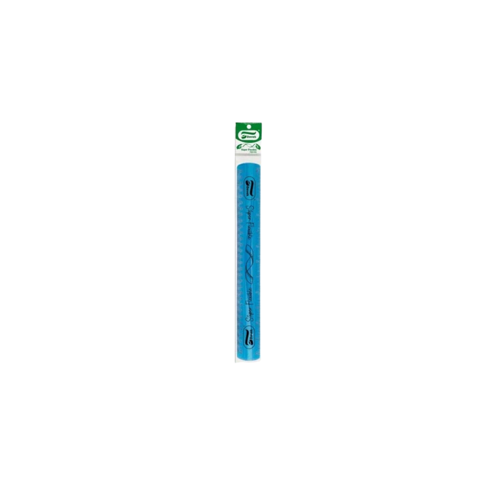 REGLA DE PLÁSTICO FLEXIBLE DEVEK 30 CM 1 PIEZA PGE1051