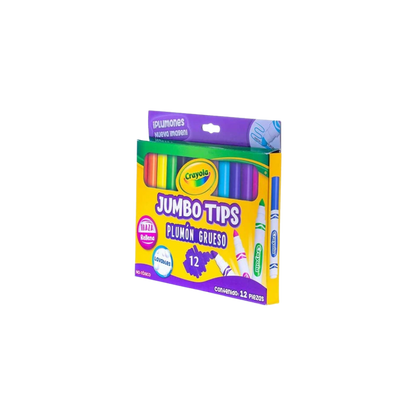 PLUMONES CRAYOLA DE COLORES SURTIDOS 1 PAQUETE CON 12 PIEZAS 580808