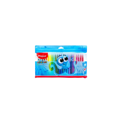 PLUMÓN OCEAN MAPED COLORES BRILLANTES 1 BOLSA CON 24 PIEZAS 845924