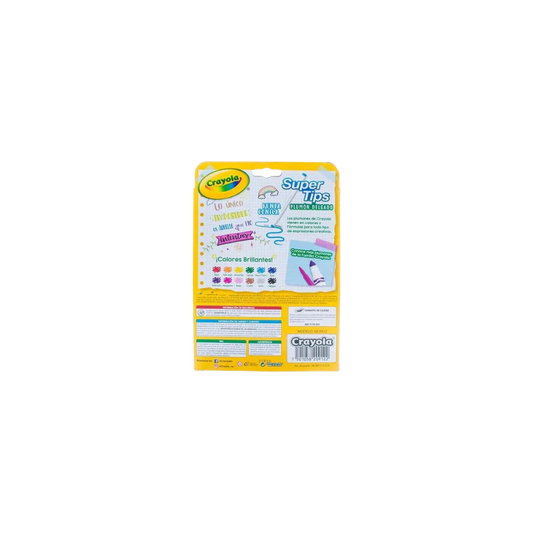 PLUMÓN CRAYOLA PLUMÓN DELGADO LAVABLE TIPO DE PUNTA FINA 12 PIEZAS 580912