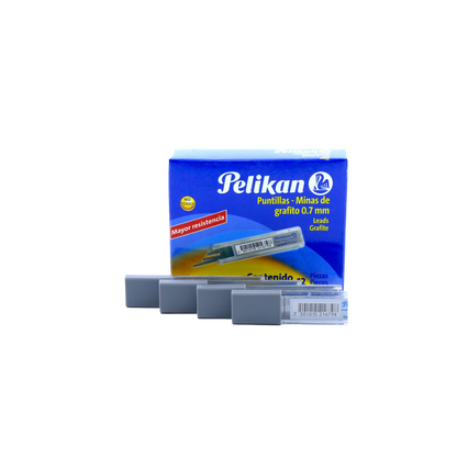 PUNTILLAS PELIKAN DE GRAFITO NUMERO 0.7 MM 12 TUBOS CON 12 PUNTILLAS 30032100