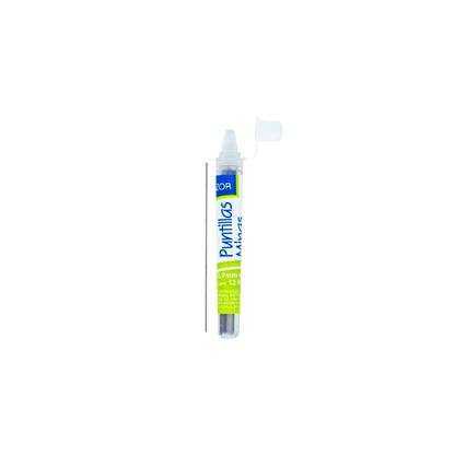 PUNTILLAS AZOR DE GRAFITO NÚMERO 0.7 MM 1 TUBO CON 12 PUNTILLAS 301.6407
