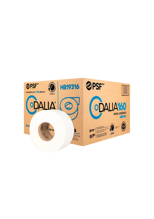 PAPEL HIGIÉNICO JR DALIA BLANCO DOBLE LISA ANCHO DE 8.4 CM 12 PIEZAS HB19316