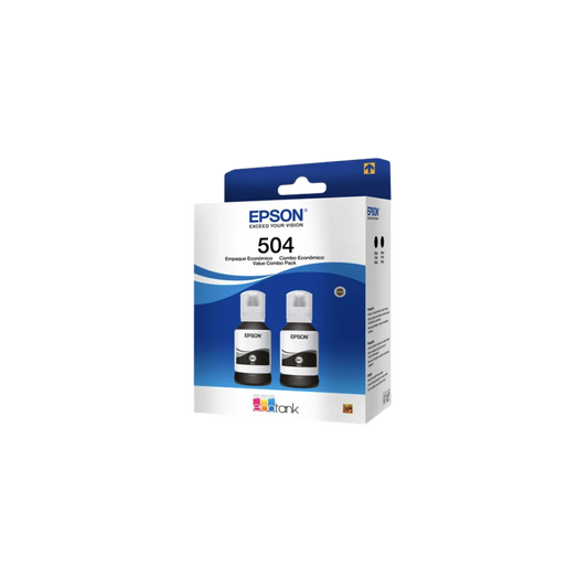PAQUETE DE 2 TINTAS EPSON COLOR NEGRO T504120-2P