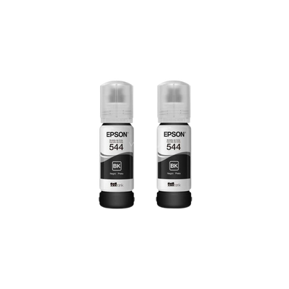 PAQUETE DE 2 TINTAS EPSON T544 COLOR NEGRO 65 ML