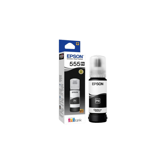 BOTELLA DE TINTA EPSON T555120 COLOR NEGRO 70 ML  T555120-AL