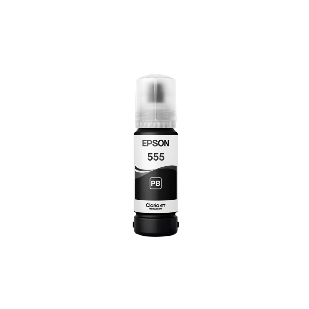 BOTELLA DE TINTA EPSON T555120 COLOR NEGRO 70 ML  T555120-AL