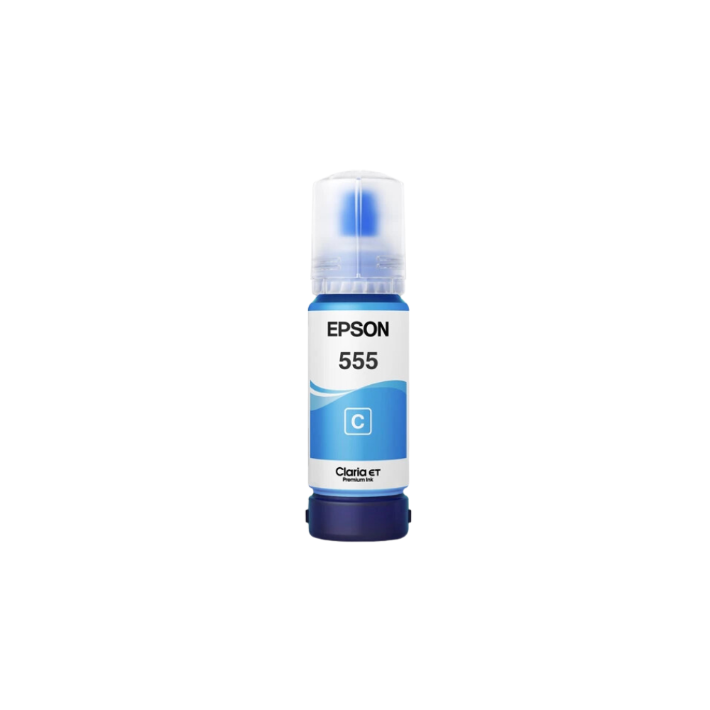 BOTELLA DE TINTA EPSON T555220 AL COLOR CIAN 70 ML T555220-AL
