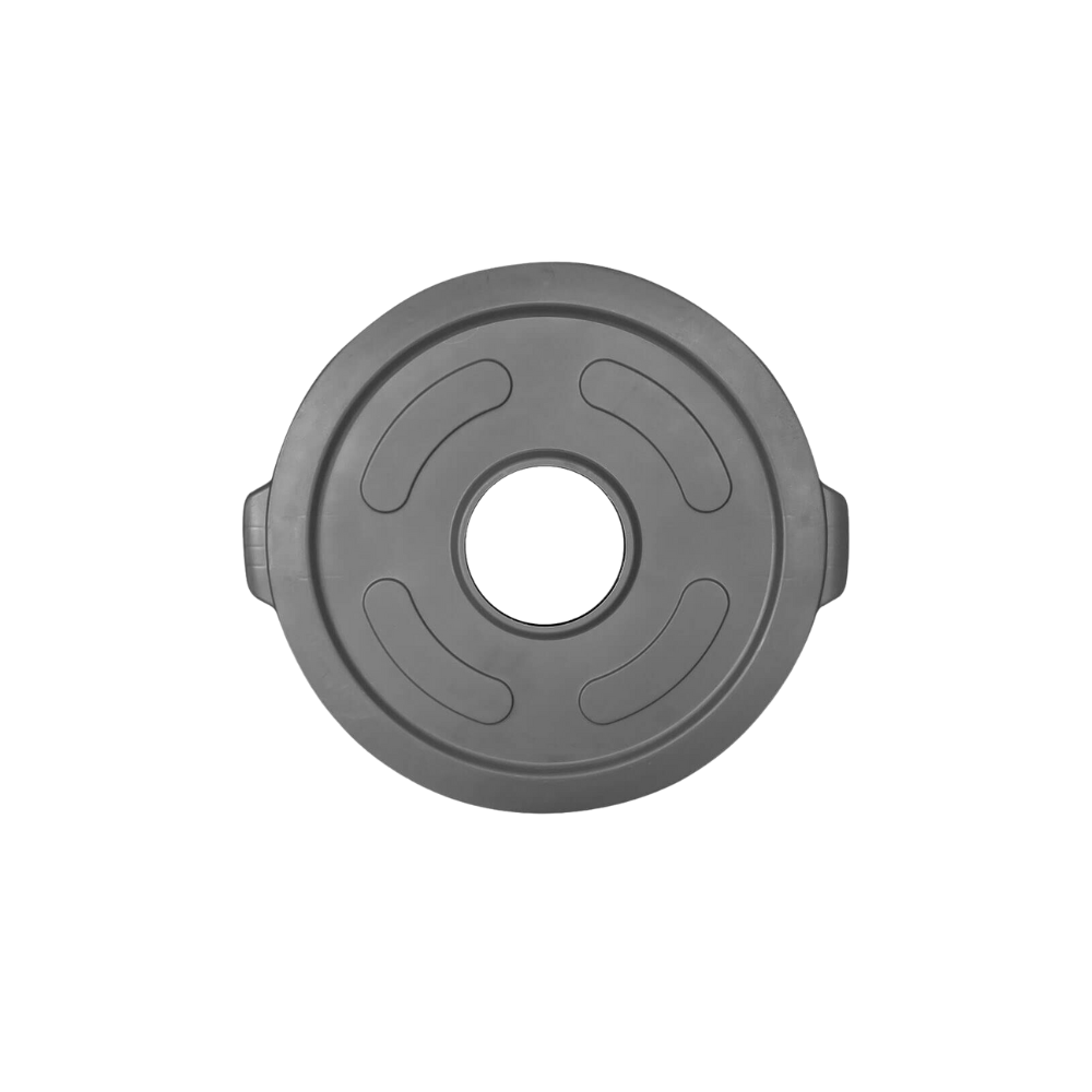 TAPA GRIS CON HUECO PARA CONTENEDOR TOFF 208 LITROS