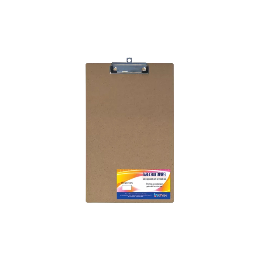 TABLA SUJETAPAPEL CARTA KYMA MADERA CAFÉ TABAGA-MACM-CTA