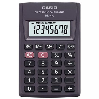CALCULADORA DE ESCRITORIO CASIO HL-4 DE 8 DIGITOS