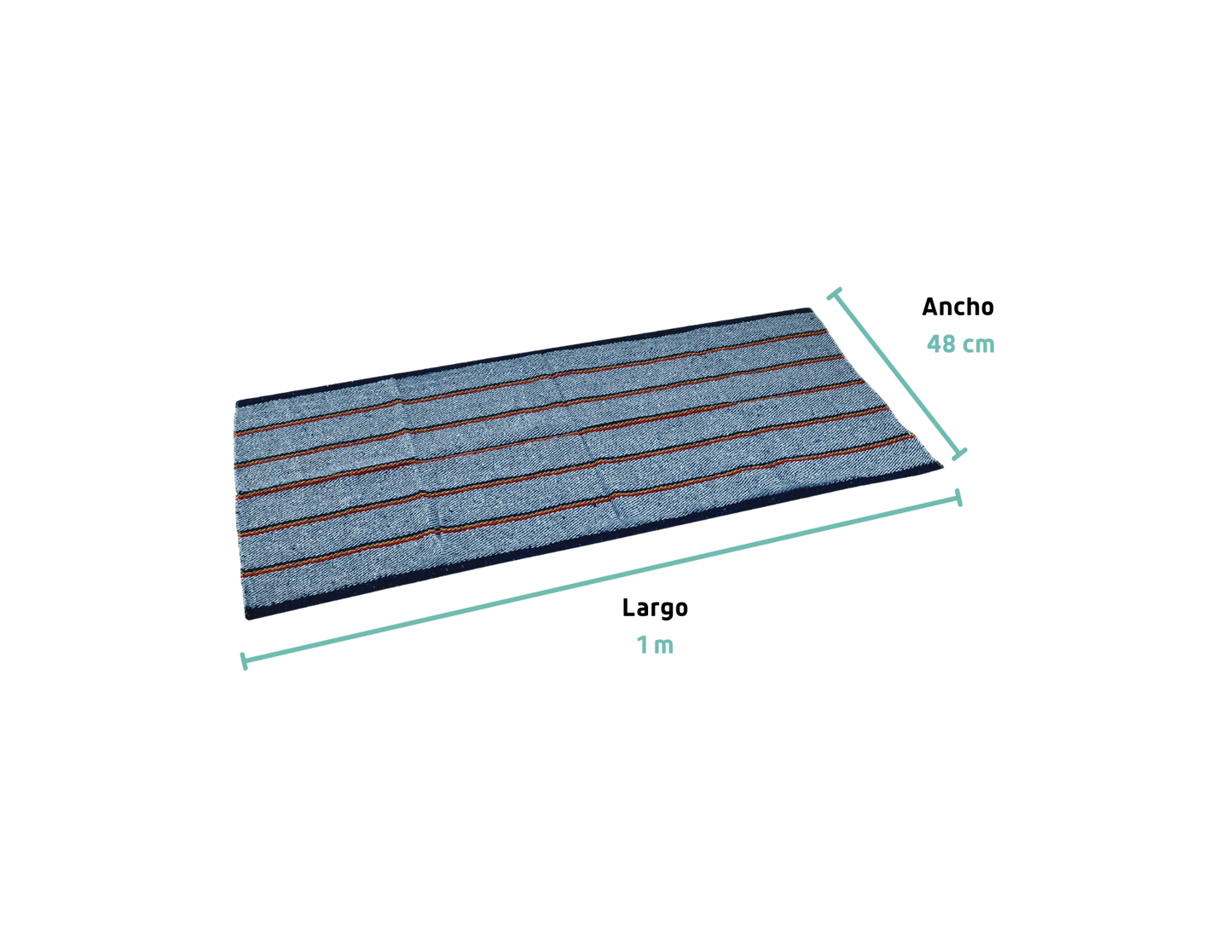 JERGA EN PAÑO 1 M X 48 CM SARGA GRUESA, KLINTEK MODELO: 57103 57104 CLAVE: JER-1R JER-1A