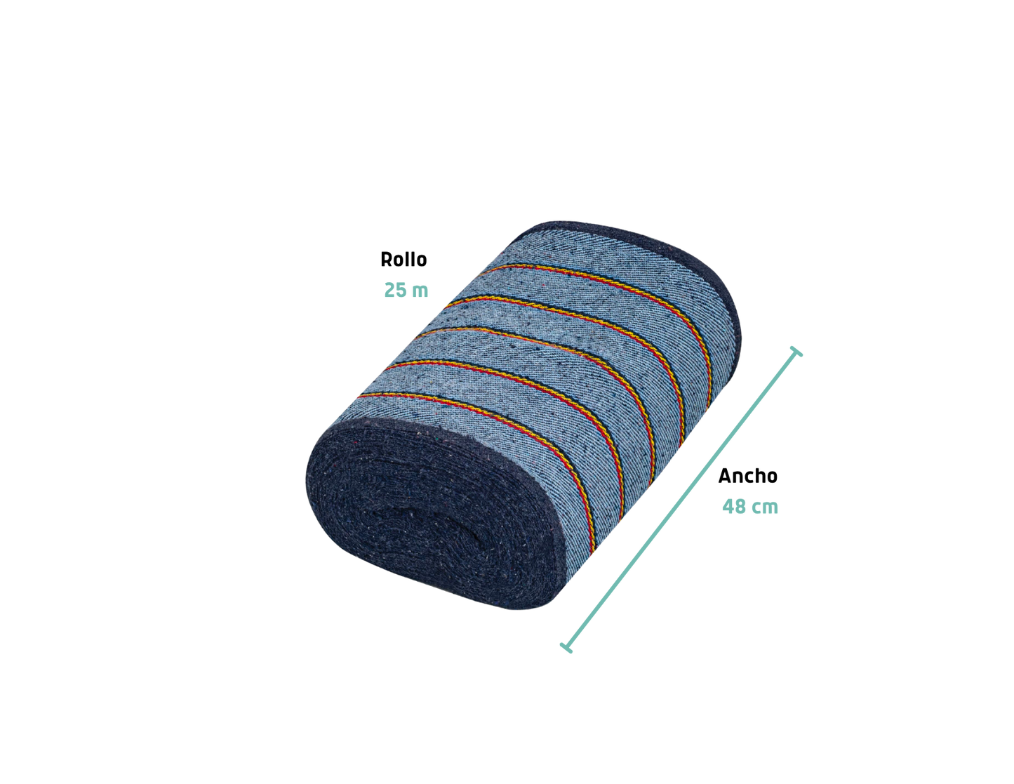 JERGAS EN ROLLO SARGA GRUESA, 25 M X 48 CM, KLINTEK MODELO: 57057 57058 CLAVE: JER-25R JER-25A