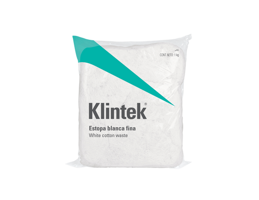 BOLSA DE 1 KG DE ESTOPA, KLINTEK MODELO: 57000 57001 CLAVE: ESTO-1B ESTO-1C