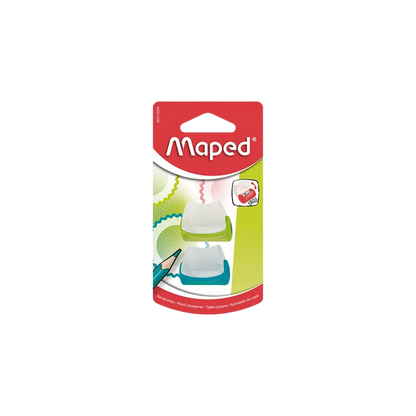 SACAPUNTAS PLÁSTICO MAPED MANUAL CON TAPA BLISTER 2 PIEZAS 063110ZM