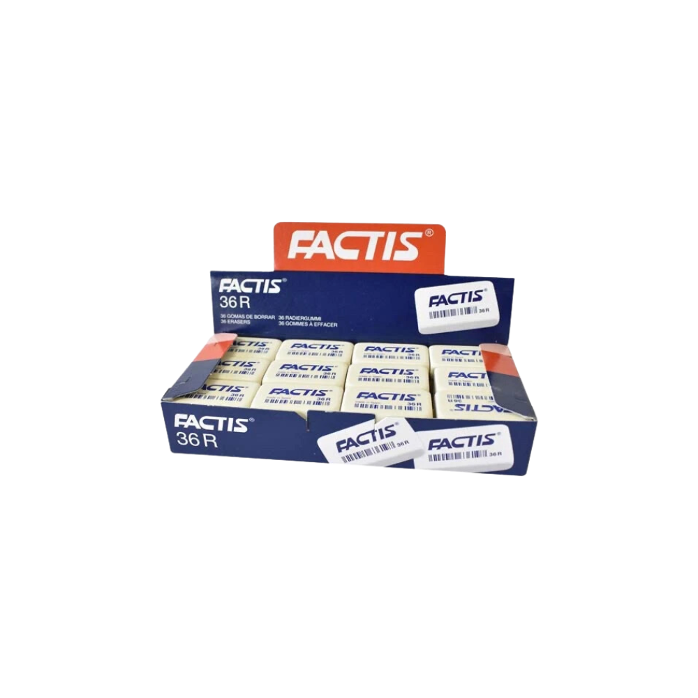 GOMA BLANCA MIGAJÓN FACTIS CAJA 36 PIEZAS 5094