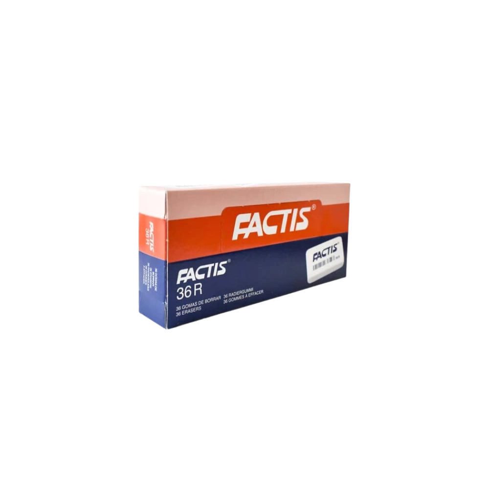 GOMA BLANCA MIGAJÓN FACTIS CAJA 36 PIEZAS 5094