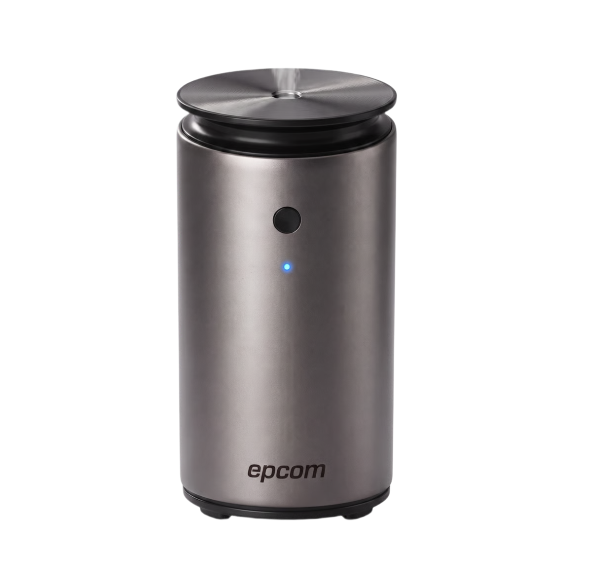 Difusor de Aromas Portátil para Auto y Hogar 20 ml Atomización Sin Agua Batería Recargable Type-C 3 Modos Aluminio Color Gris