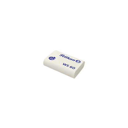 GOMA BLANCA PLÁSTICO PELIKAN WS60 CAJA 60 PIEZAS 6140400