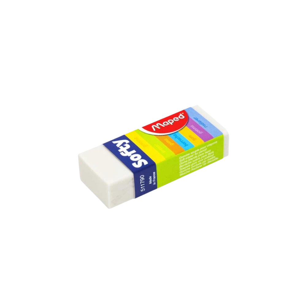 GOMA BLANCA MAPED SOFTY CAJA CON 20 PIEZAS 3154145117905