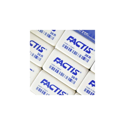 GOMA BLANCA MIGAJÓN FACTIS CAJA 36 PIEZAS 5094