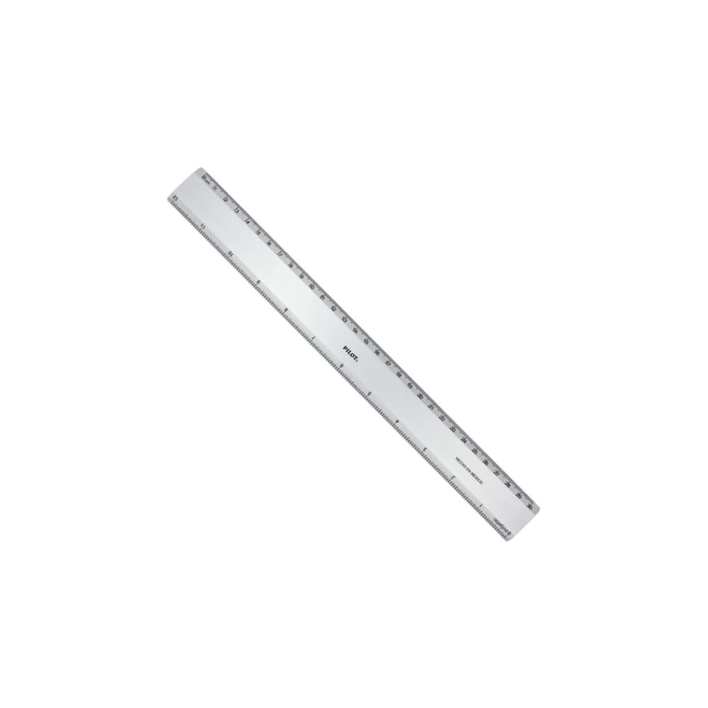 REGLA PILOT DE 30CM METÁLICA DE ALUMINIO 1 PIEZA p1700