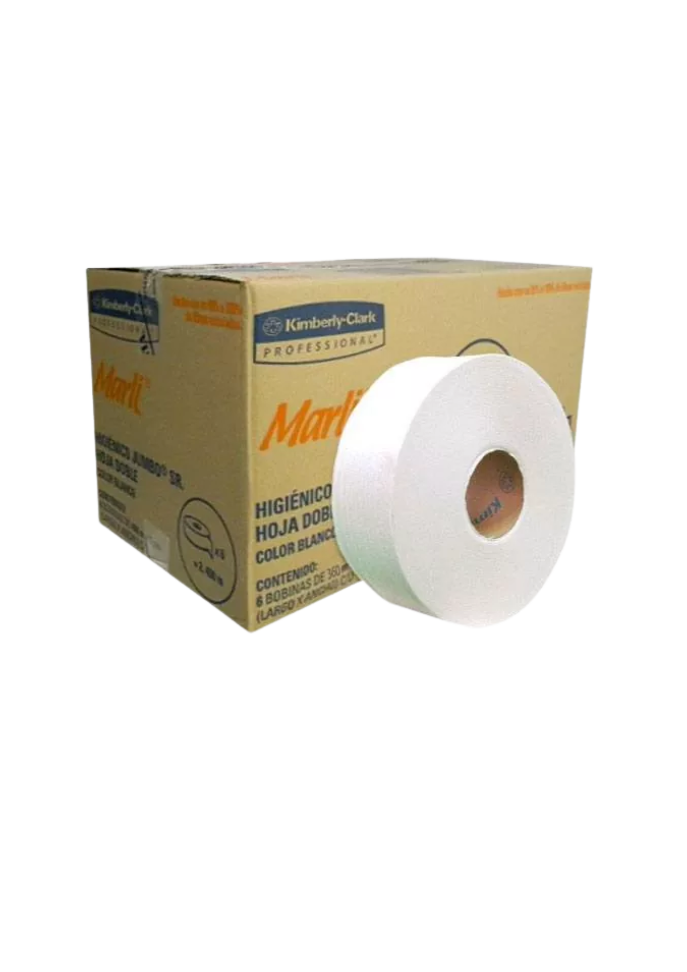 PAPEL HIGIENICO SR MARLI BLANCO DOBLE 360 M X 9 CM 6 PIEZAS 90532A
