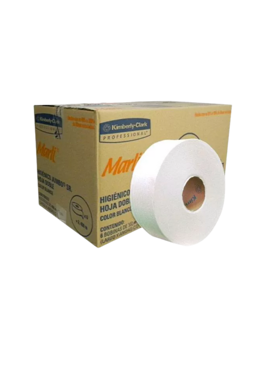 PAPEL HIGIENICO SR MARLI BLANCO DOBLE 360 M X 9 CM 6 PIEZAS 90532A