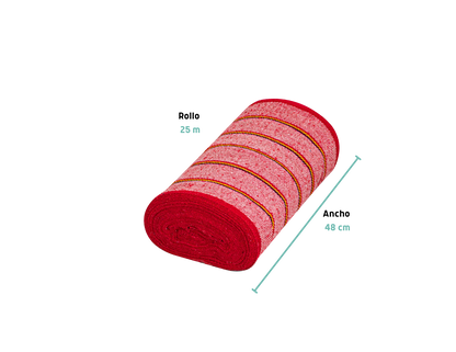 JERGAS EN ROLLO SARGA GRUESA, 25 M X 48 CM, KLINTEK MODELO: 57057 57058 CLAVE: JER-25R JER-25A