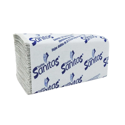 TOALLA INTERDOBLADA BLANCO SANITAS 100 HOJAS DOBLES, 21 X 24 CM 20 PAQUETES KIMBERLY-CLARK CÓDIGO: 92231
